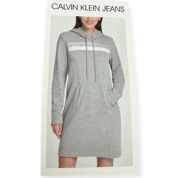 Calvin Klein Jeans | Dresses | Calvin Klein Womens Hooded Sweatshirt Dress  | Poshmark